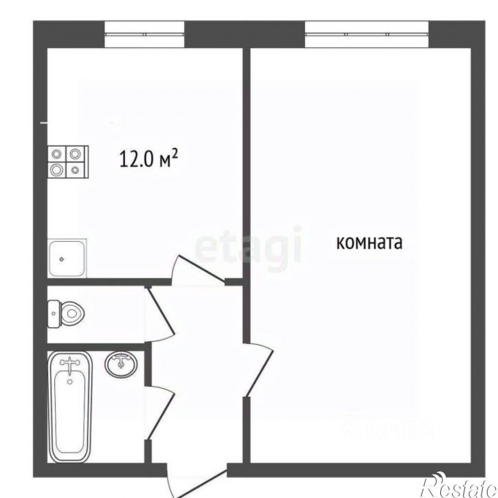 1-комн квартира 2-й переулок, 114А,  д. 114А