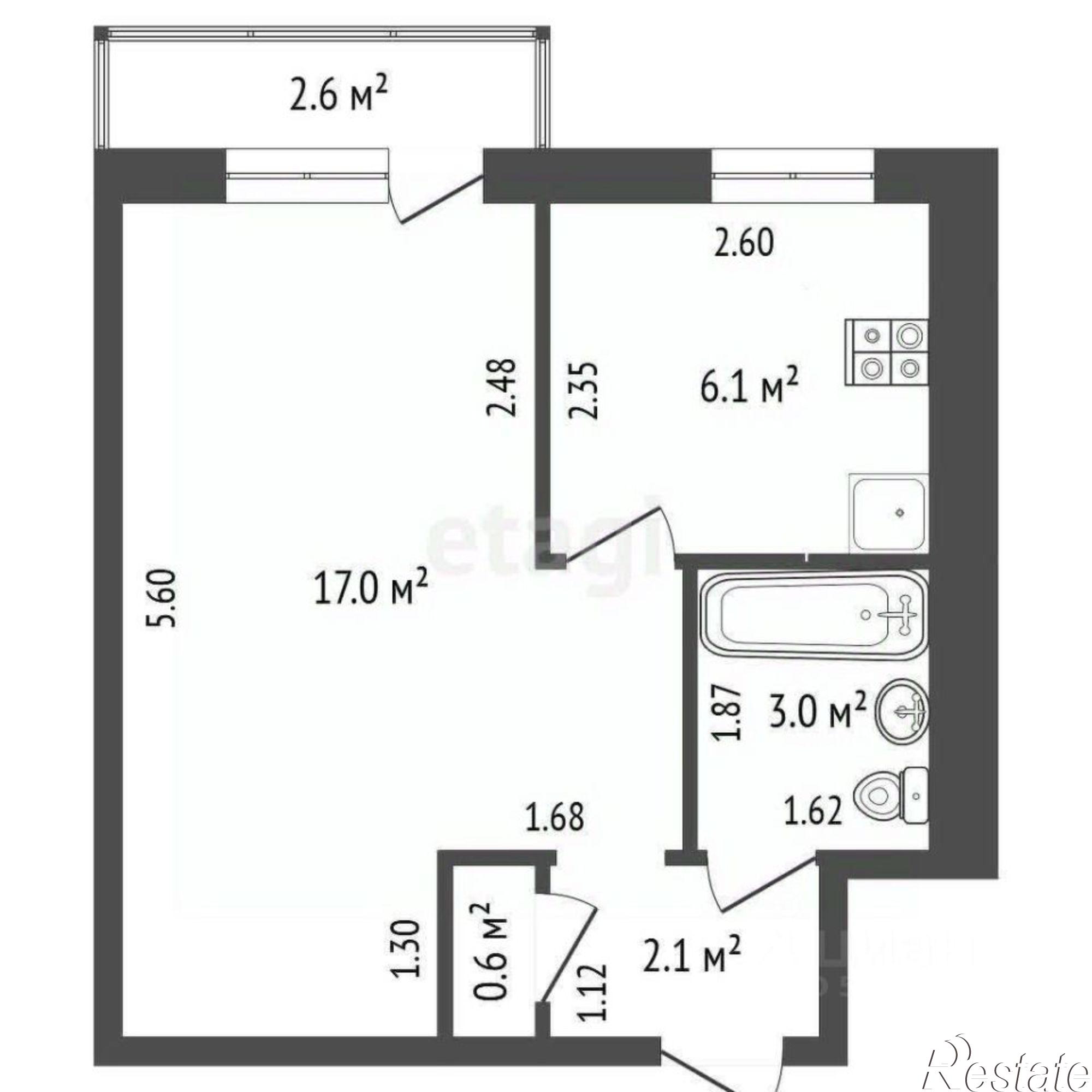 Купить квартиру за 3 550 000 рублей на проспект Ленина, 109 к1