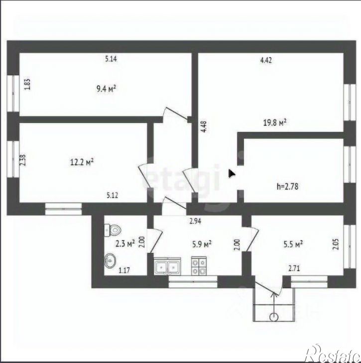 4-комн квартира улица Станиславского, 149,  д. 149