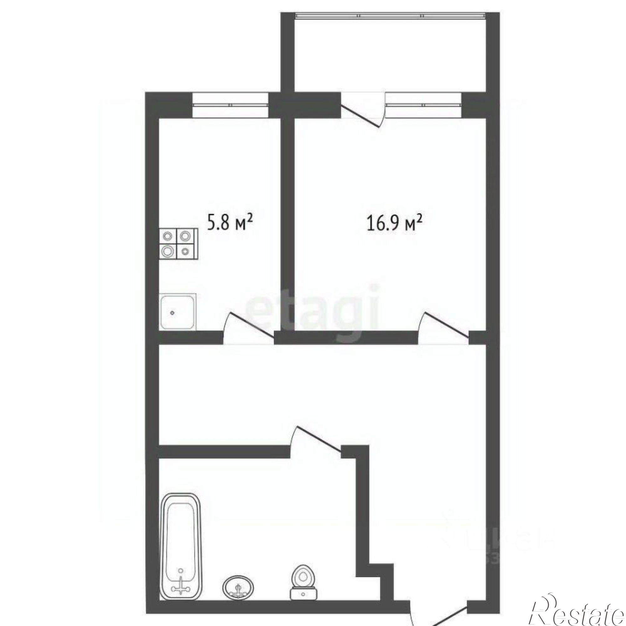 Купить квартиру за 5 000 000 рублей на Коммунистический пр-кт, 6