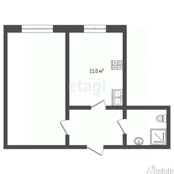 1-комн квартира проспект 40-летия Победы, 111/3,  д. 111/3