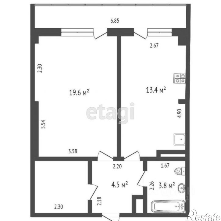 1-комн квартира Очаковская улица, 39-51,  д. 39-51