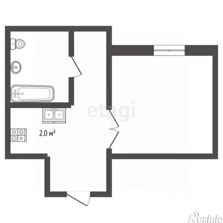 1-комн квартира 22-я линия, 20,  д. 20