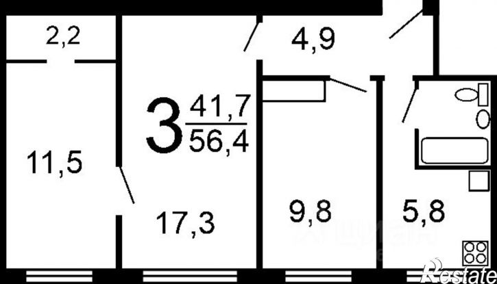 3-комн квартира пр-кт Ленина, 48/3,  д. 48/3