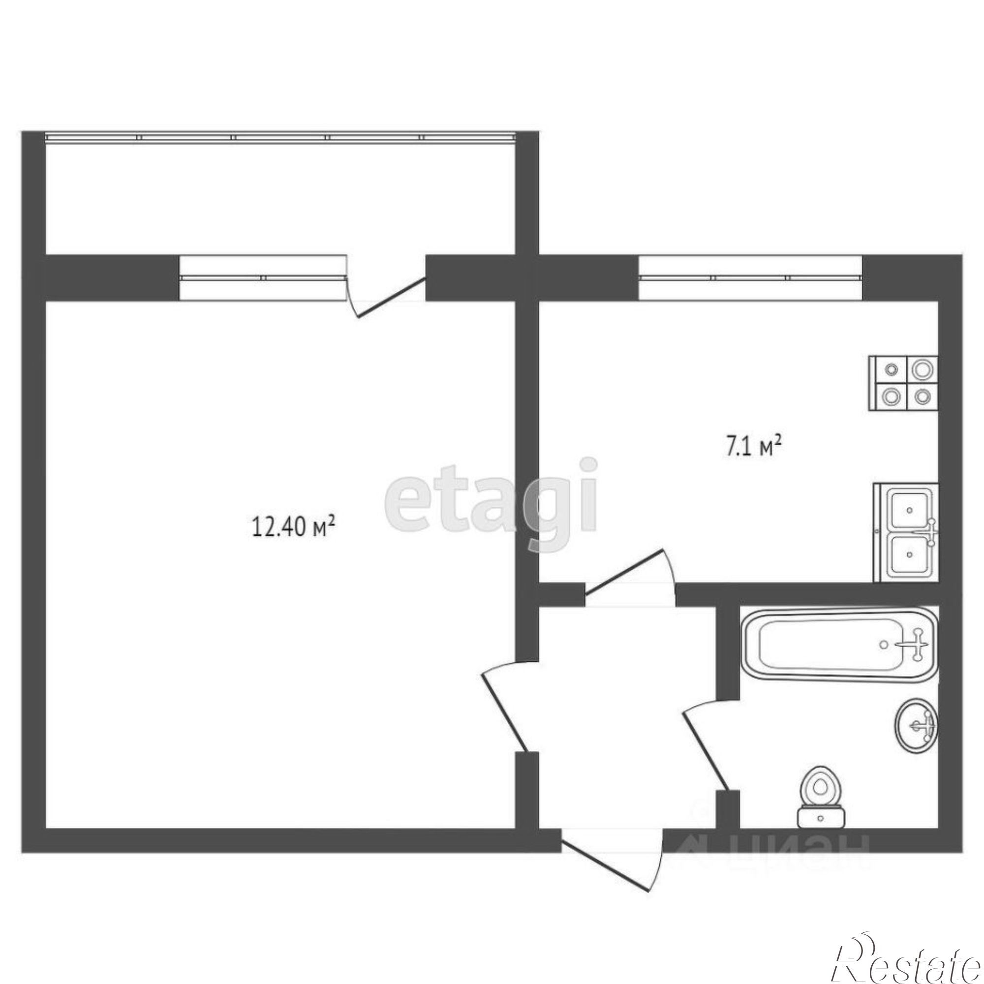 Купить квартиру за 3 400 000 рублей на улица Малиновского, 78