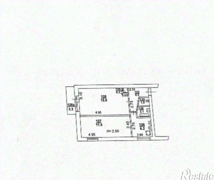2-комн квартира ул Новоселовская, 3,  д. 3