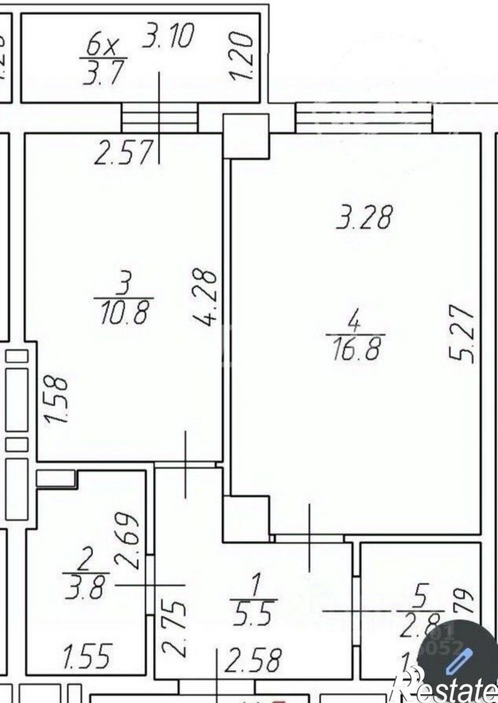 1-комн квартира