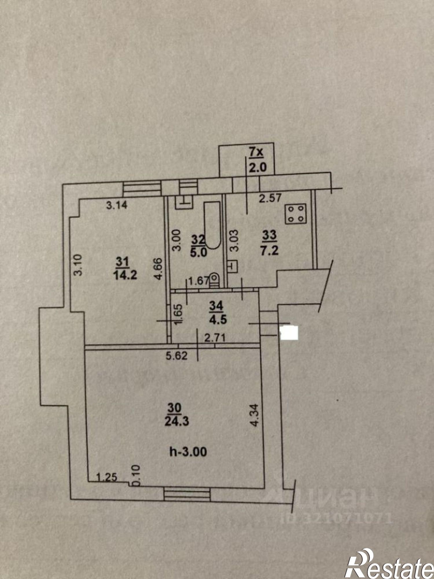 Купить квартиру за 7 900 000 рублей на Ворошиловский проспект, 8