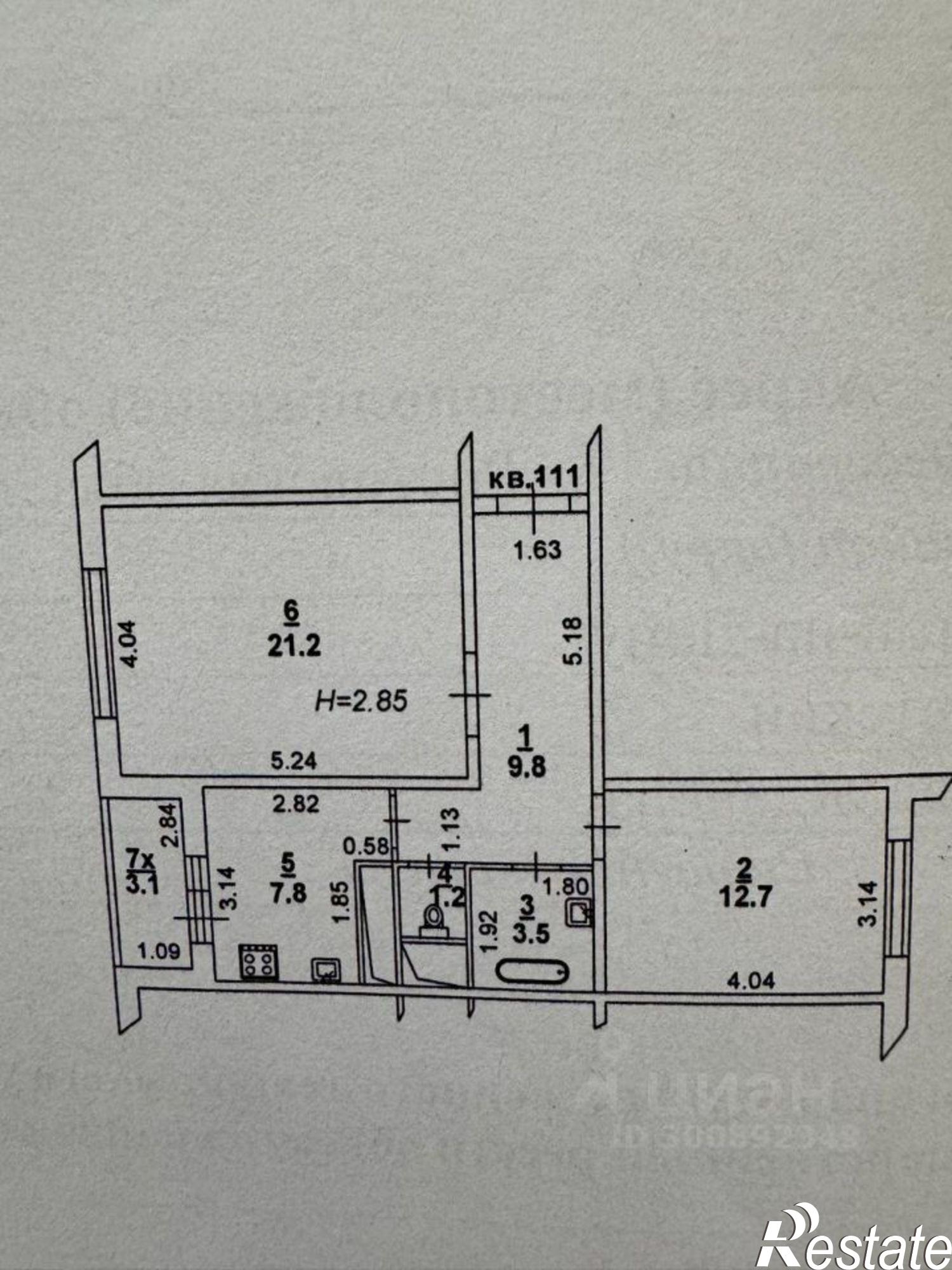 Купить квартиру за 6 800 000 рублей на улица Жданова, 9