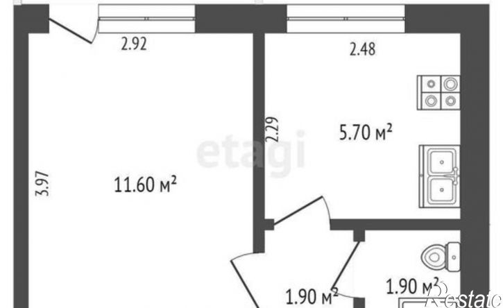 1-комн квартира проспект Стачки, 186 к1,  д. 186 к1