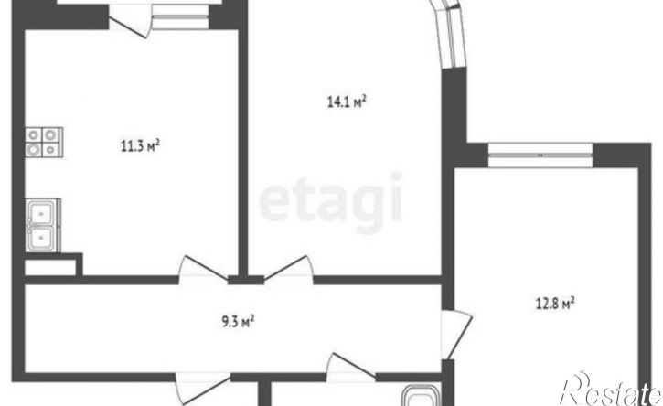 2-комн квартира улица Бориса Слюсаря, 23 с1,  д. 23 с1