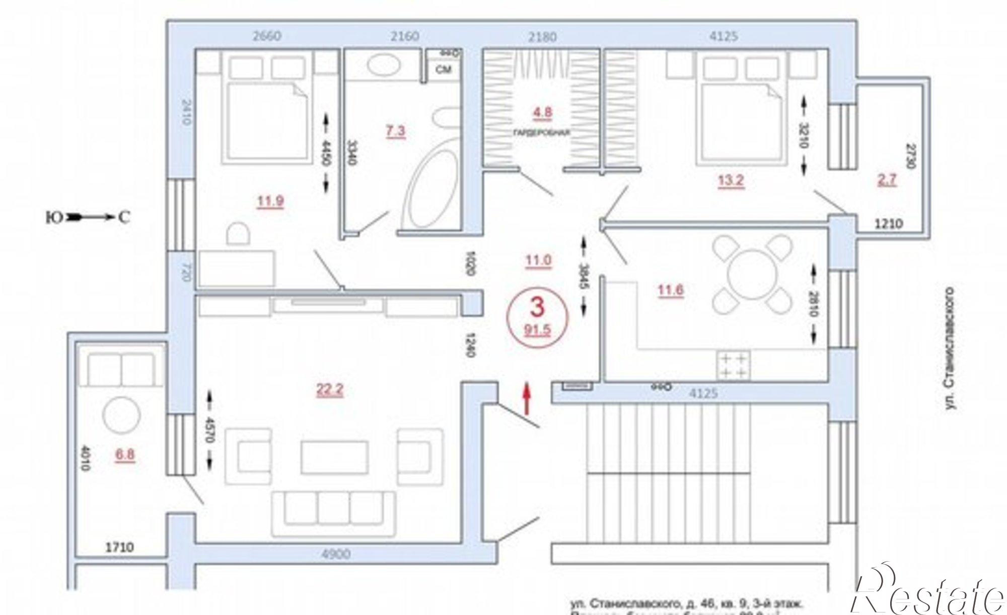 Купить квартиру за 8 100 000 рублей на ул Обороны, 47