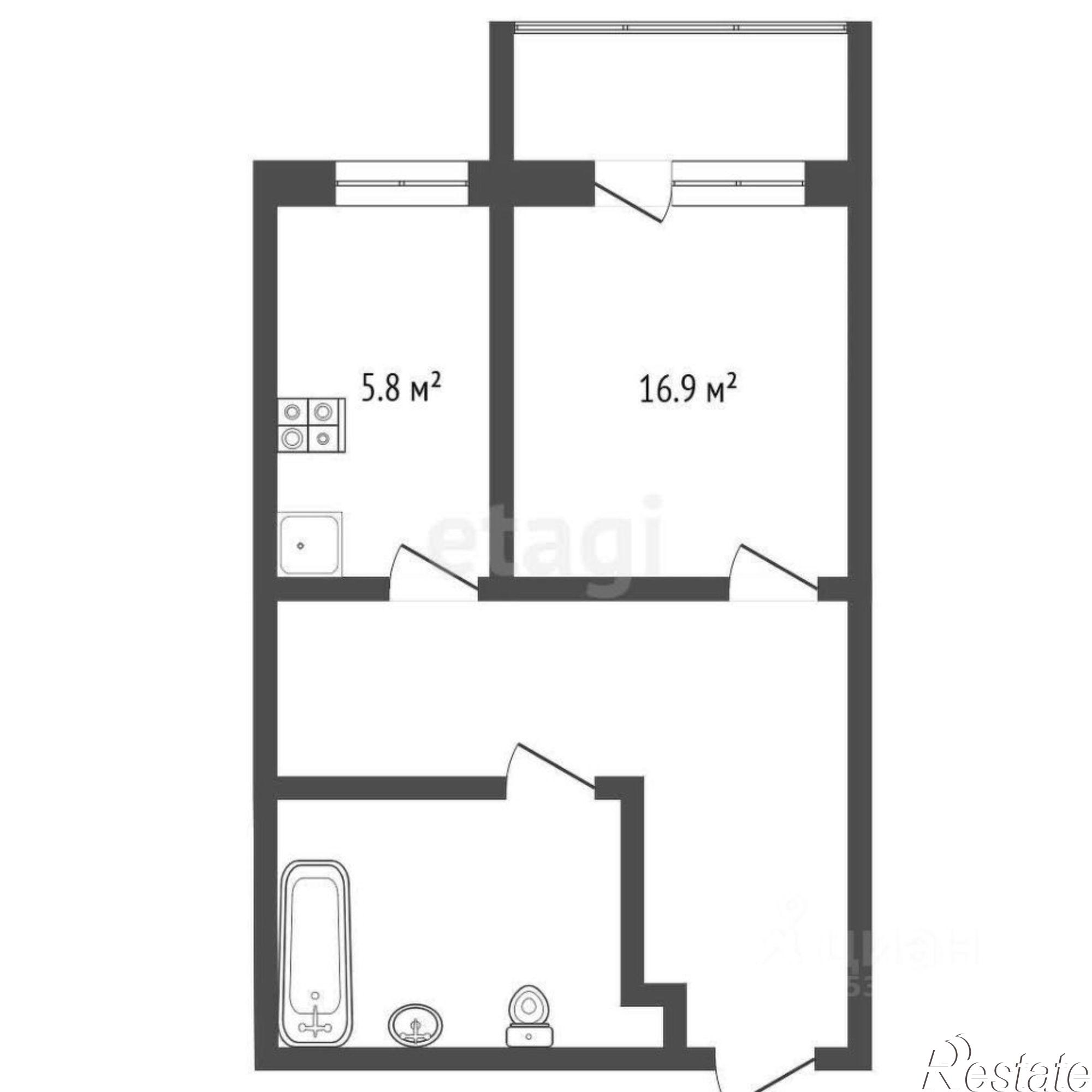 Купить квартиру за 5 000 000 рублей на Коммунистический проспект, 6