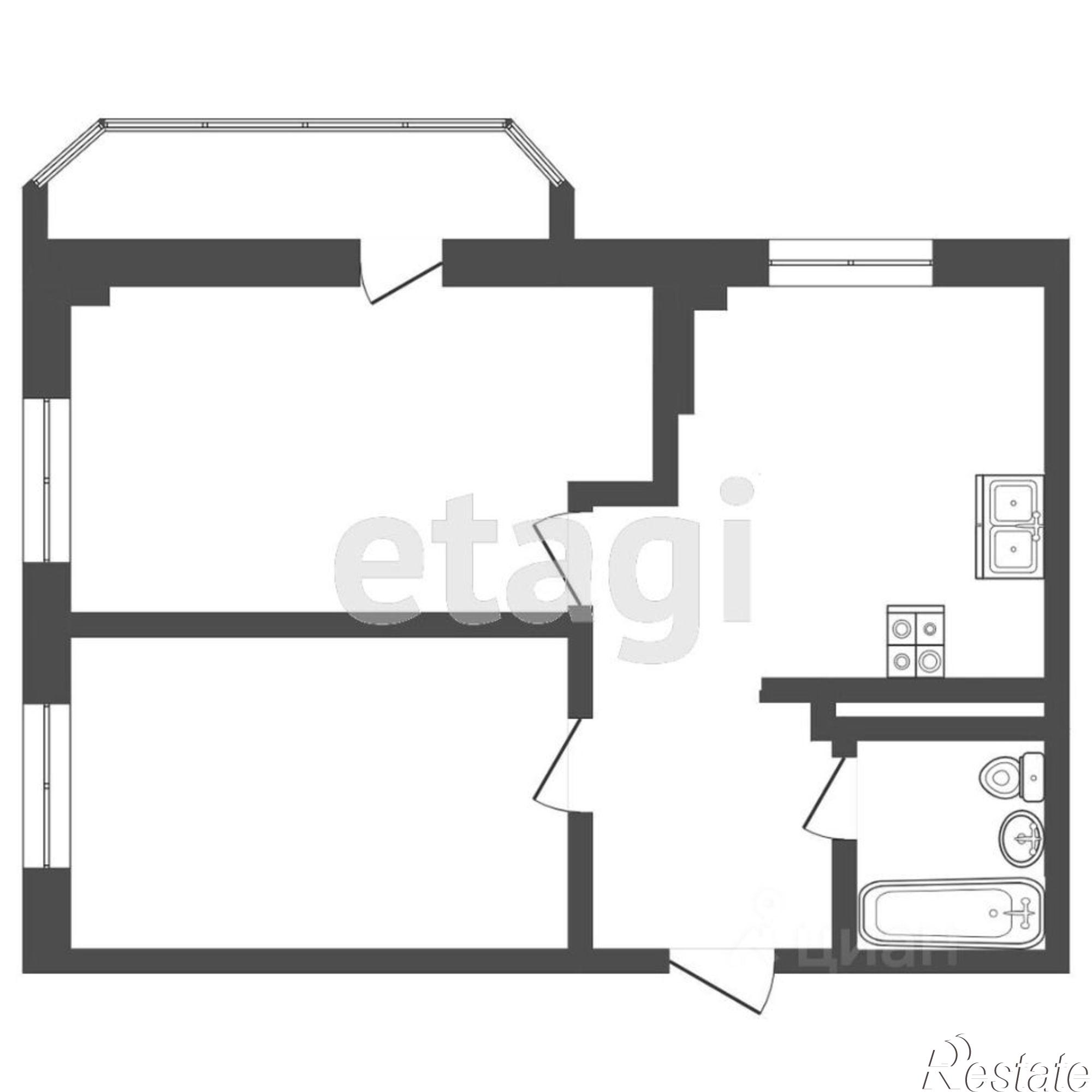 Купить квартиру за 9 555 000 рублей на Эстонская улица, 49А
