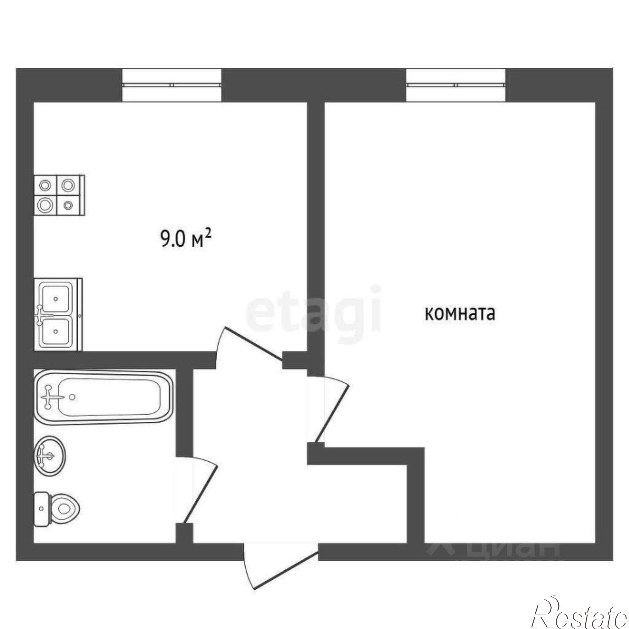 Купить квартиру за 4 183 000 рублей на улица Ерёменко, 103
