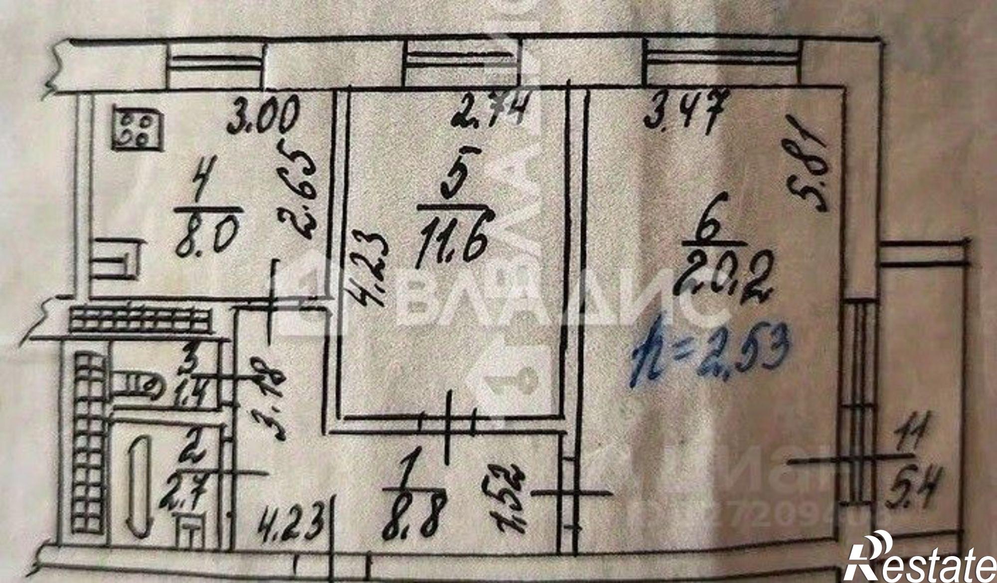 Купить квартиру за 6 200 000 рублей на улица Мильчакова, 3