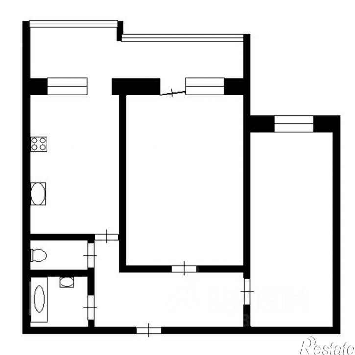 2-комн квартира улица Малюгиной, 188,  д. 188