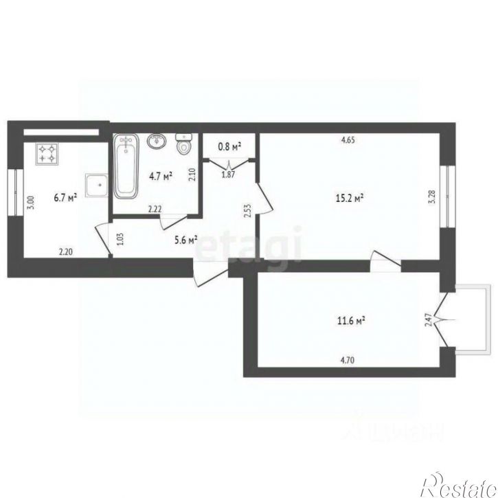 2-комн квартира проспект Ленина, 132/20,  д. 132/20