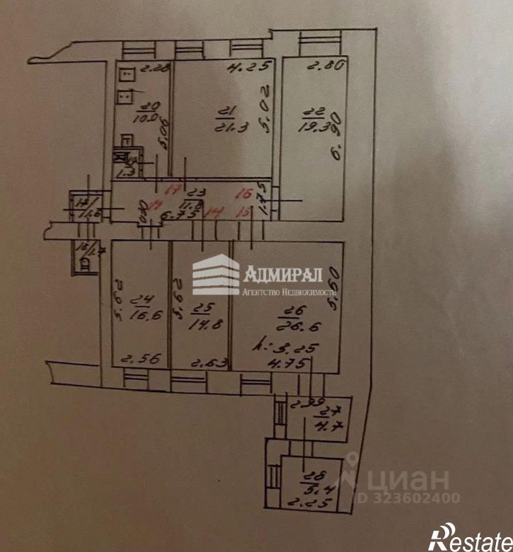 6-комн квартира Тургеневская улица, 30,  д. 30