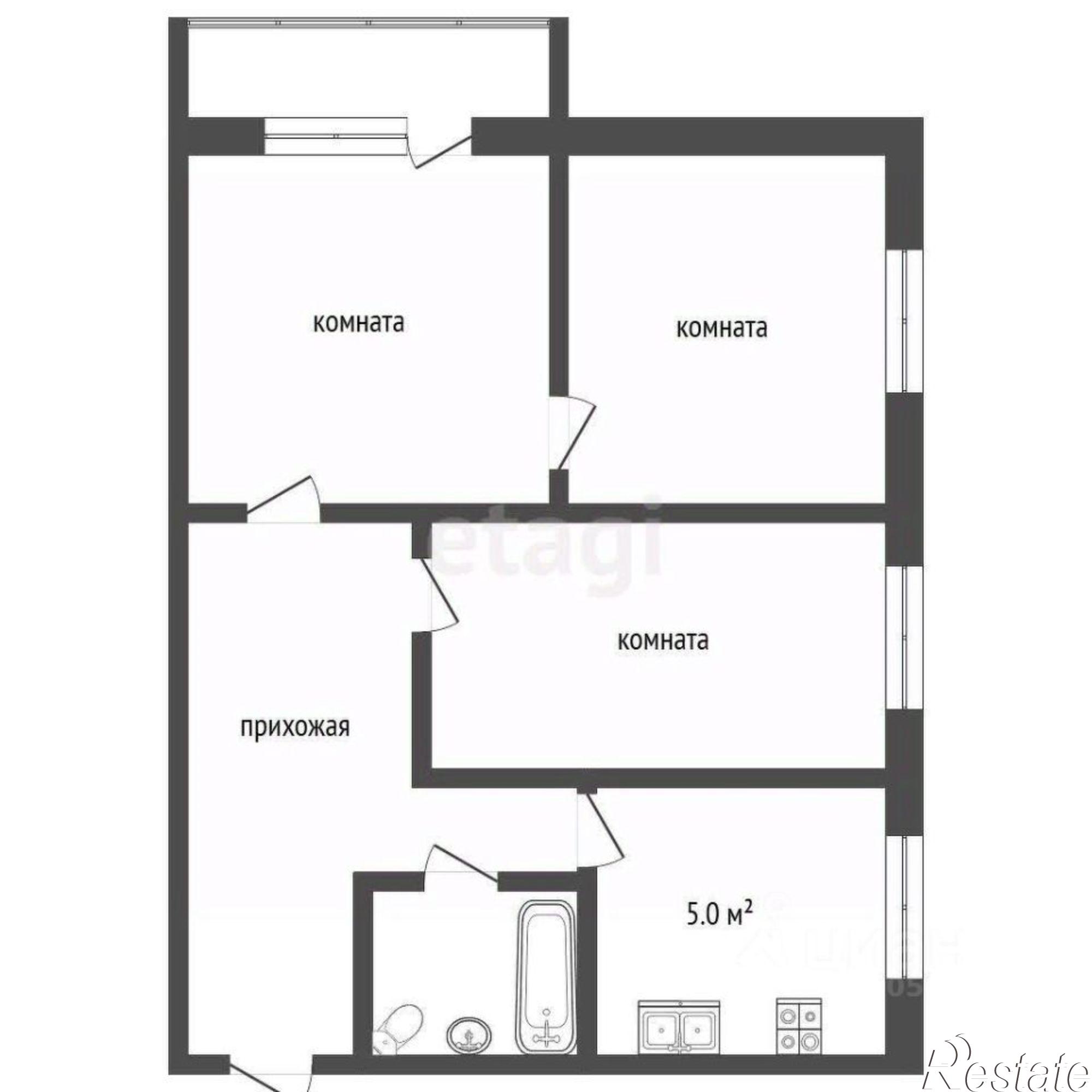 Купить квартиру за 4 550 000 рублей на улица Зорге, 20