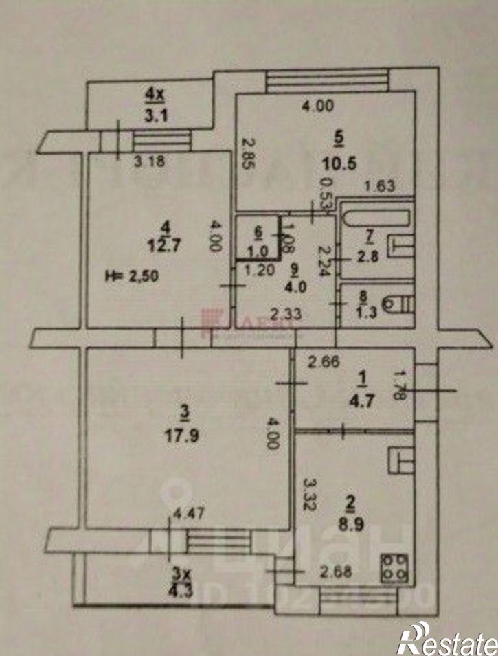 3-комн квартира Старочеркасский пер, 10,  д. 10