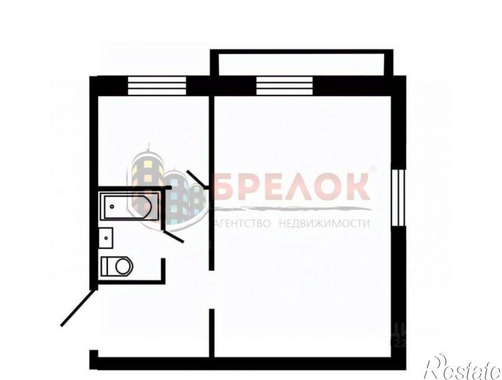 1-комн квартира проспект Ленина, 105,  д. 105