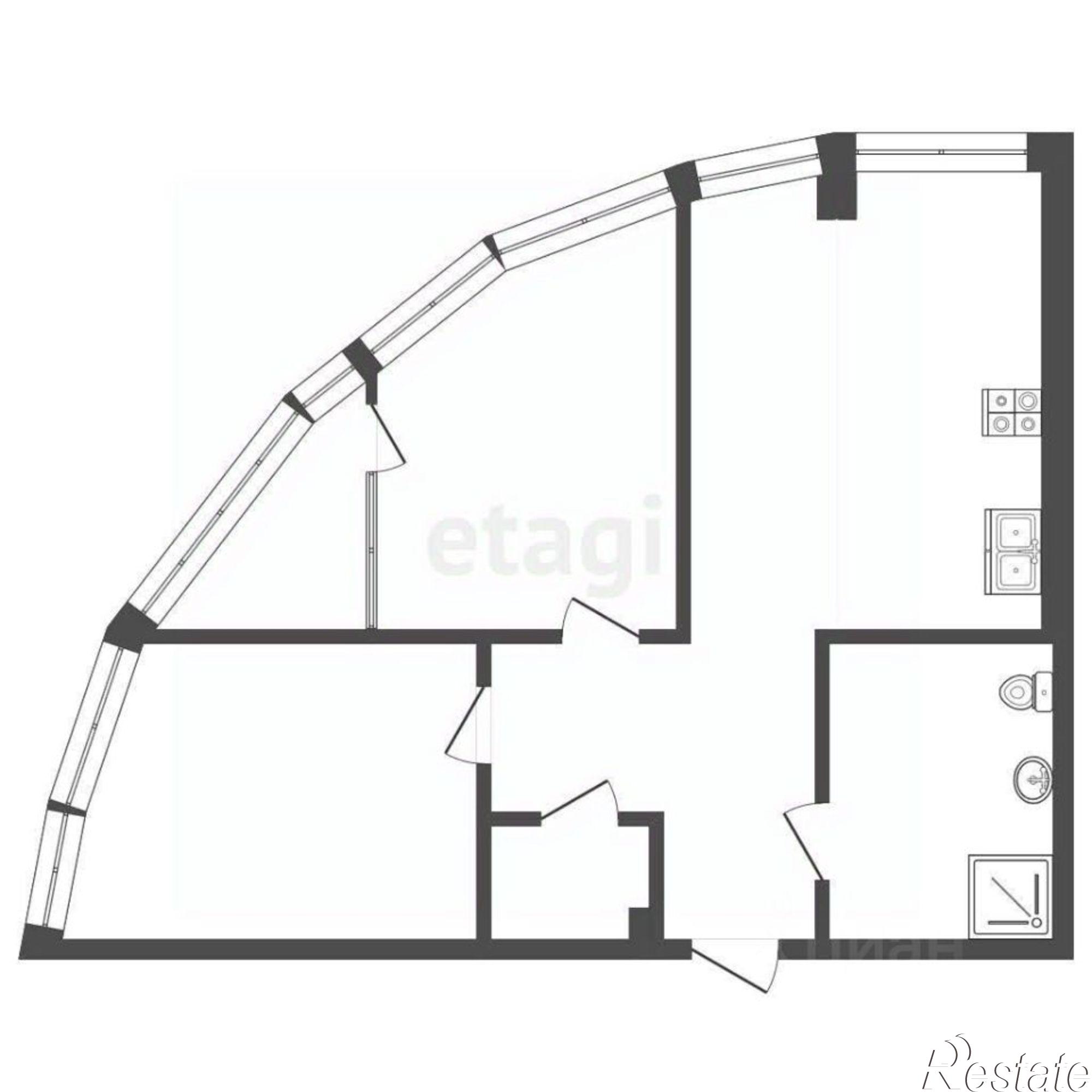 Купить квартиру за 13 600 000 рублей на Береговая улица, 6