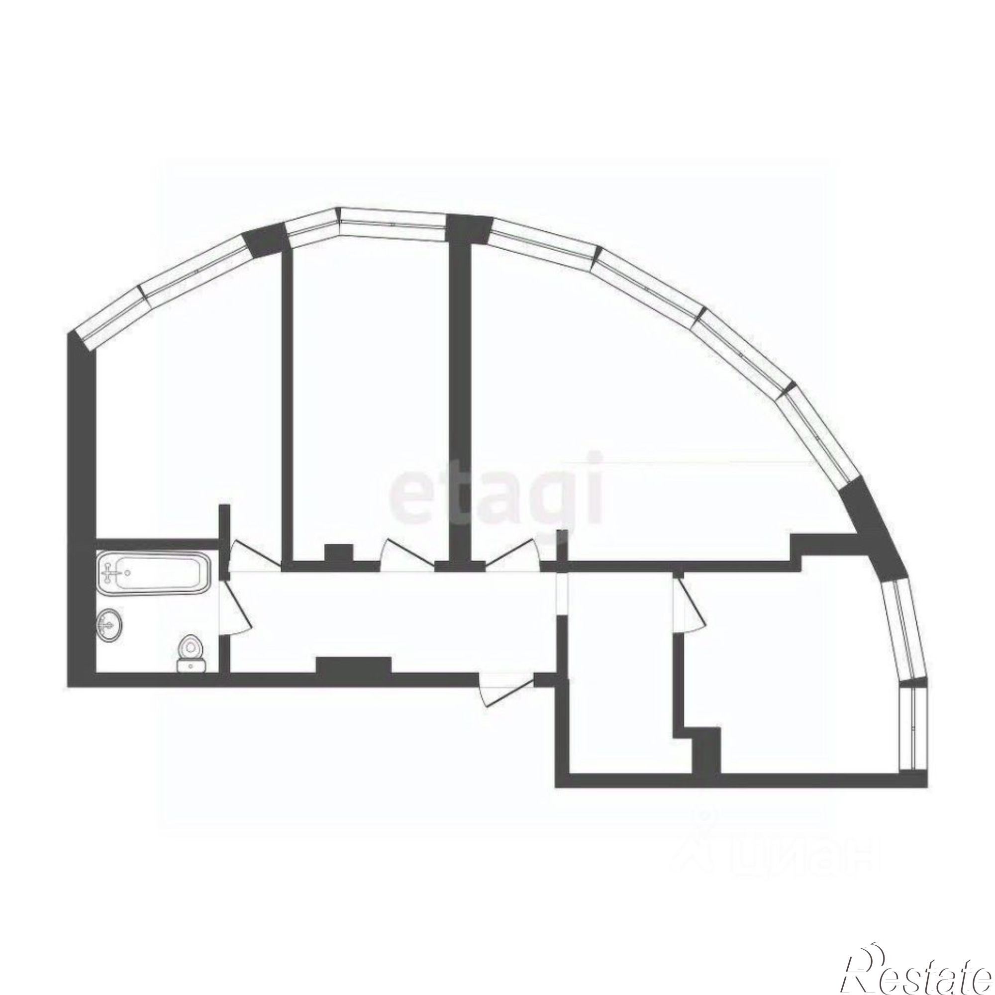 Купить квартиру за 22 400 000 рублей на Береговая улица, 6
