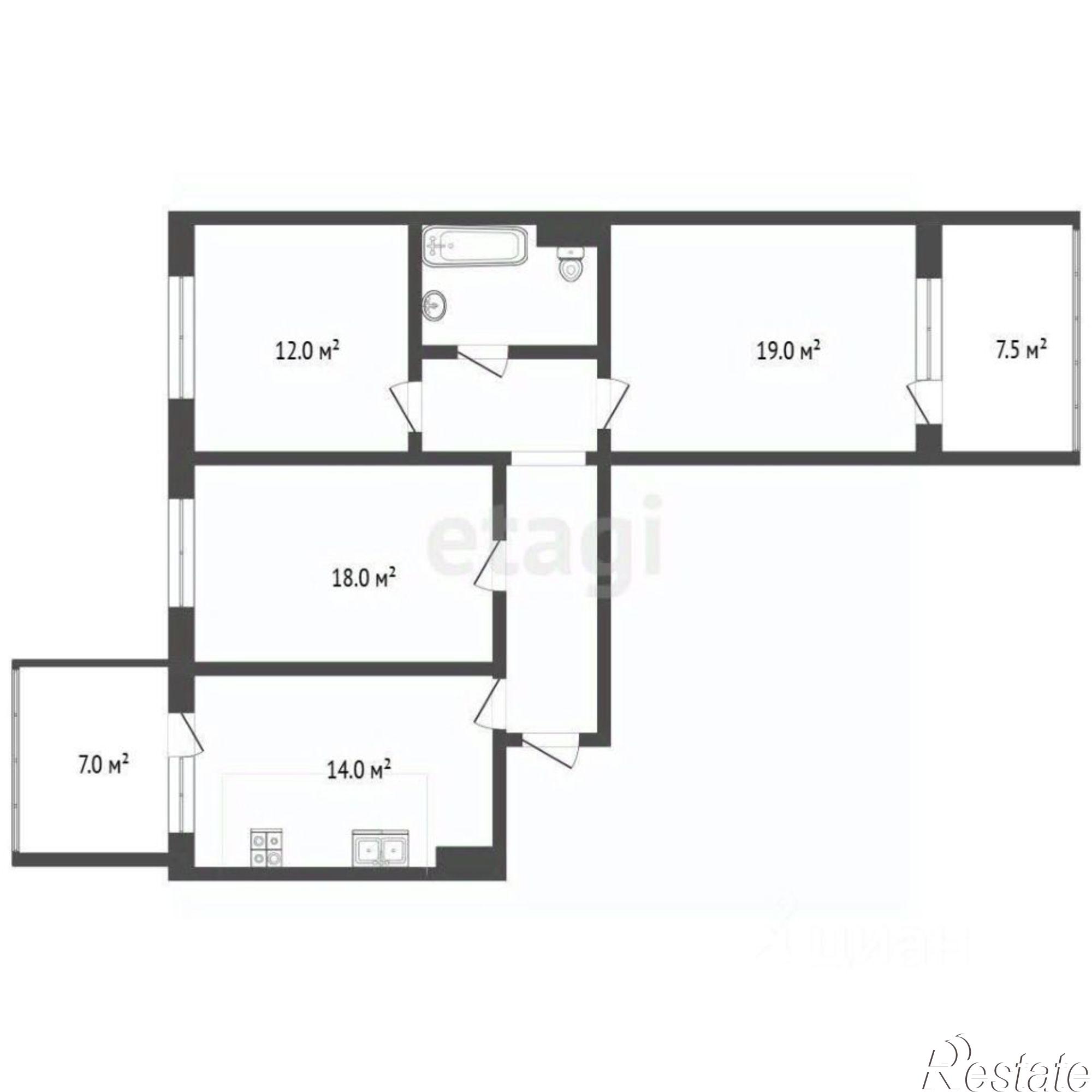 Купить квартиру за 8 722 000 рублей на ул Еременко, 50