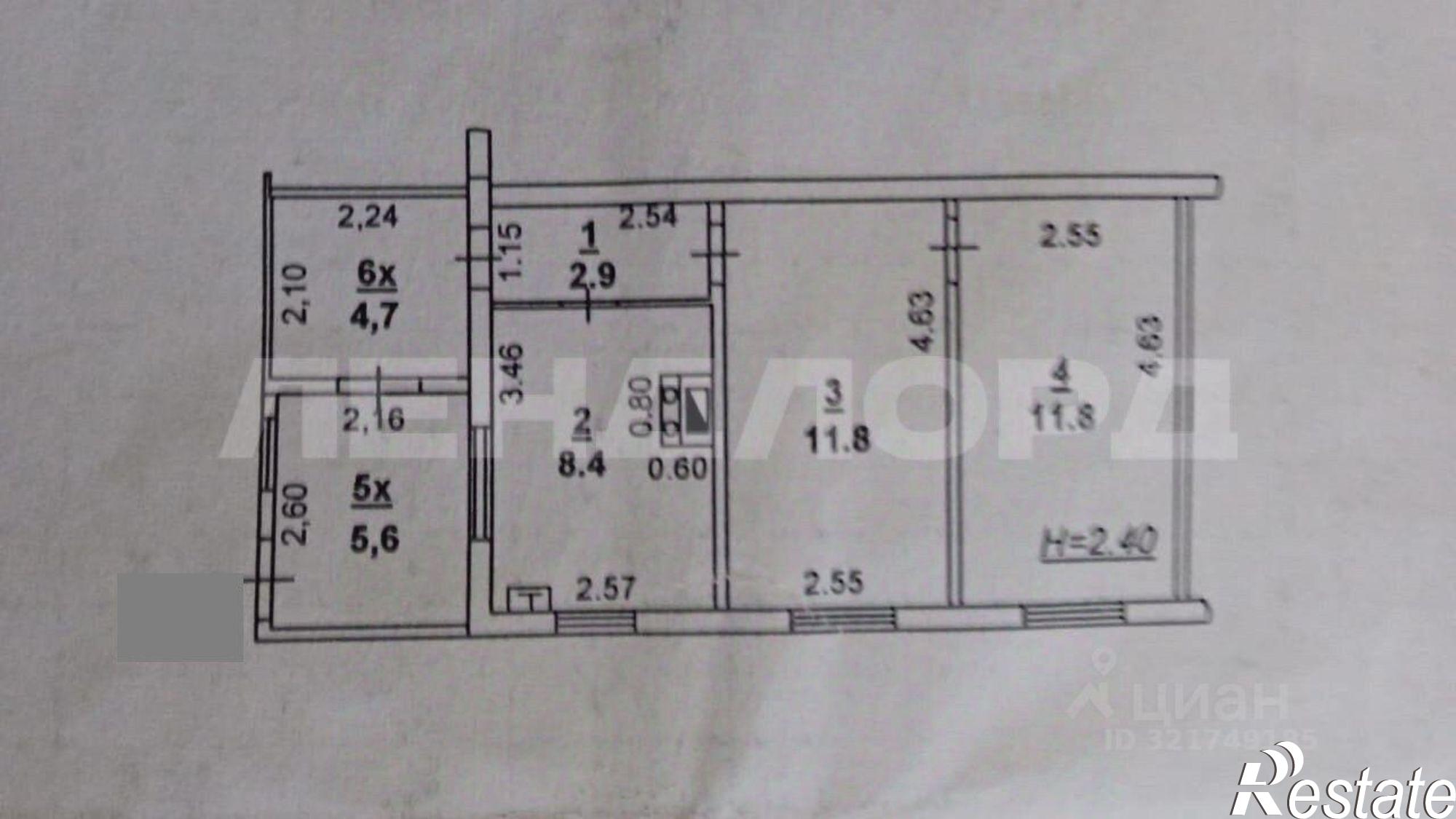 Купить квартиру за 2 400 000 рублей на ул Петрожицкого, 15/2