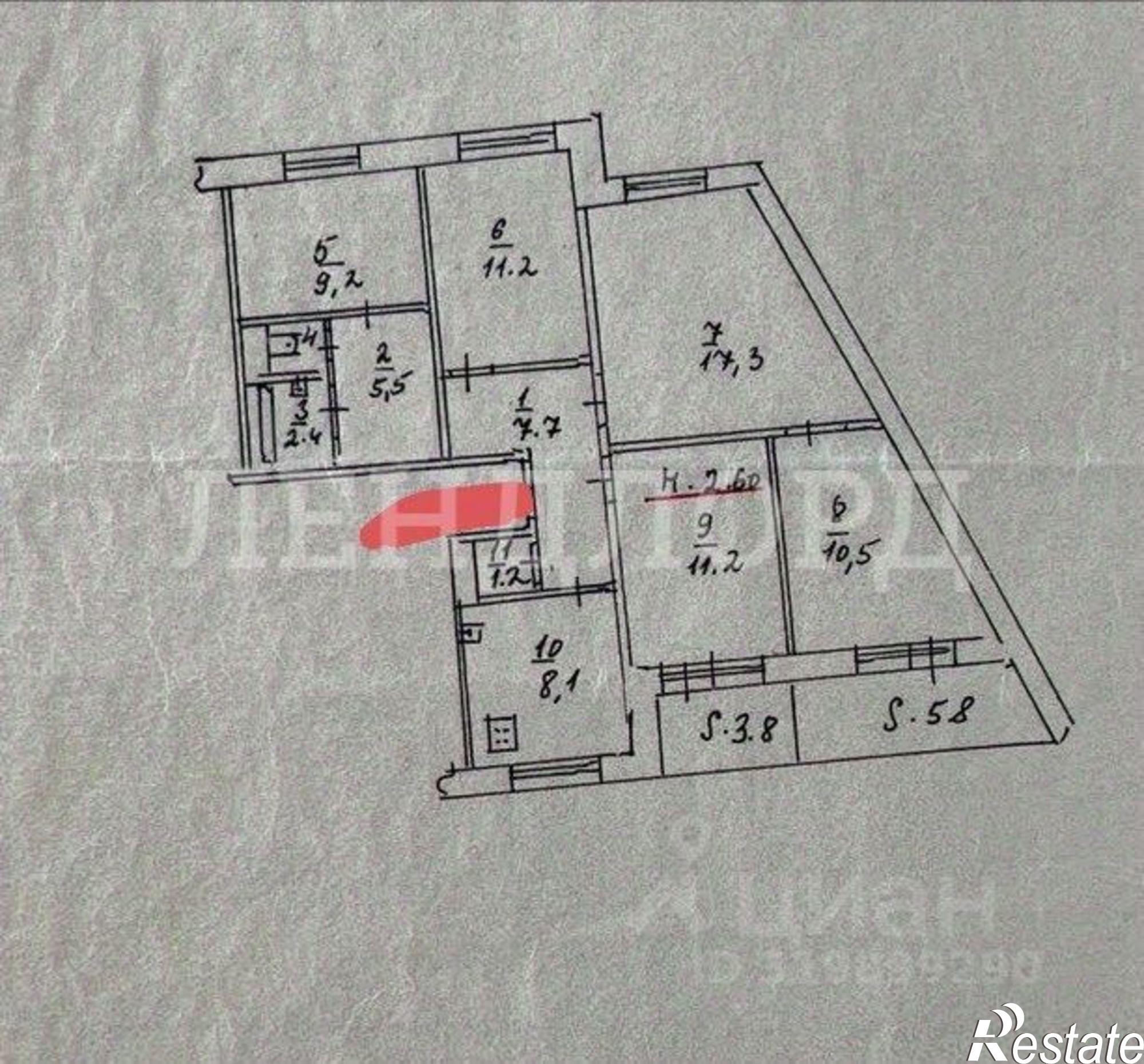 Купить квартиру за 8 500 000 рублей на улица Зорге, 31 к1