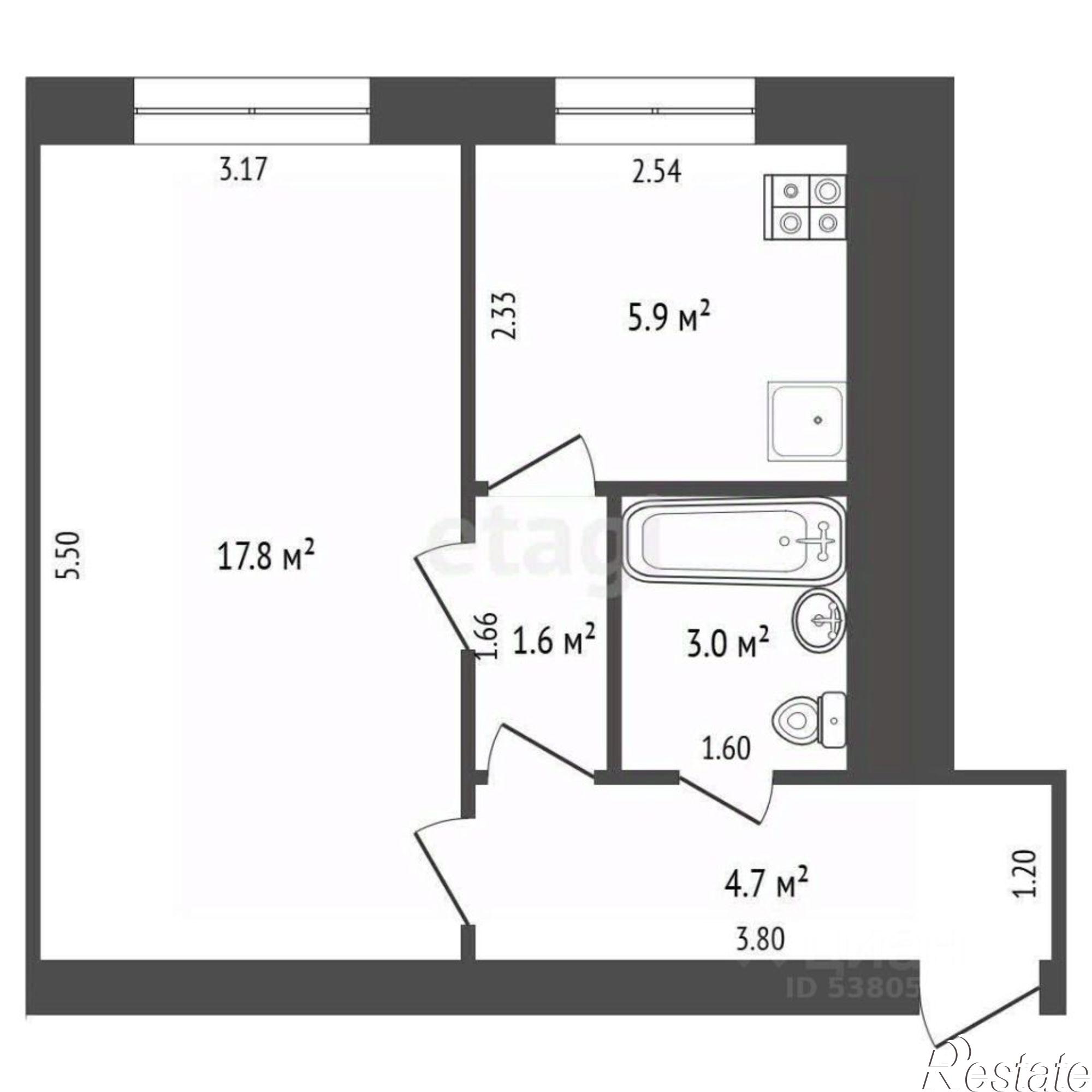 Купить квартиру за 3 100 000 рублей на проспект Ленина, 105 к1