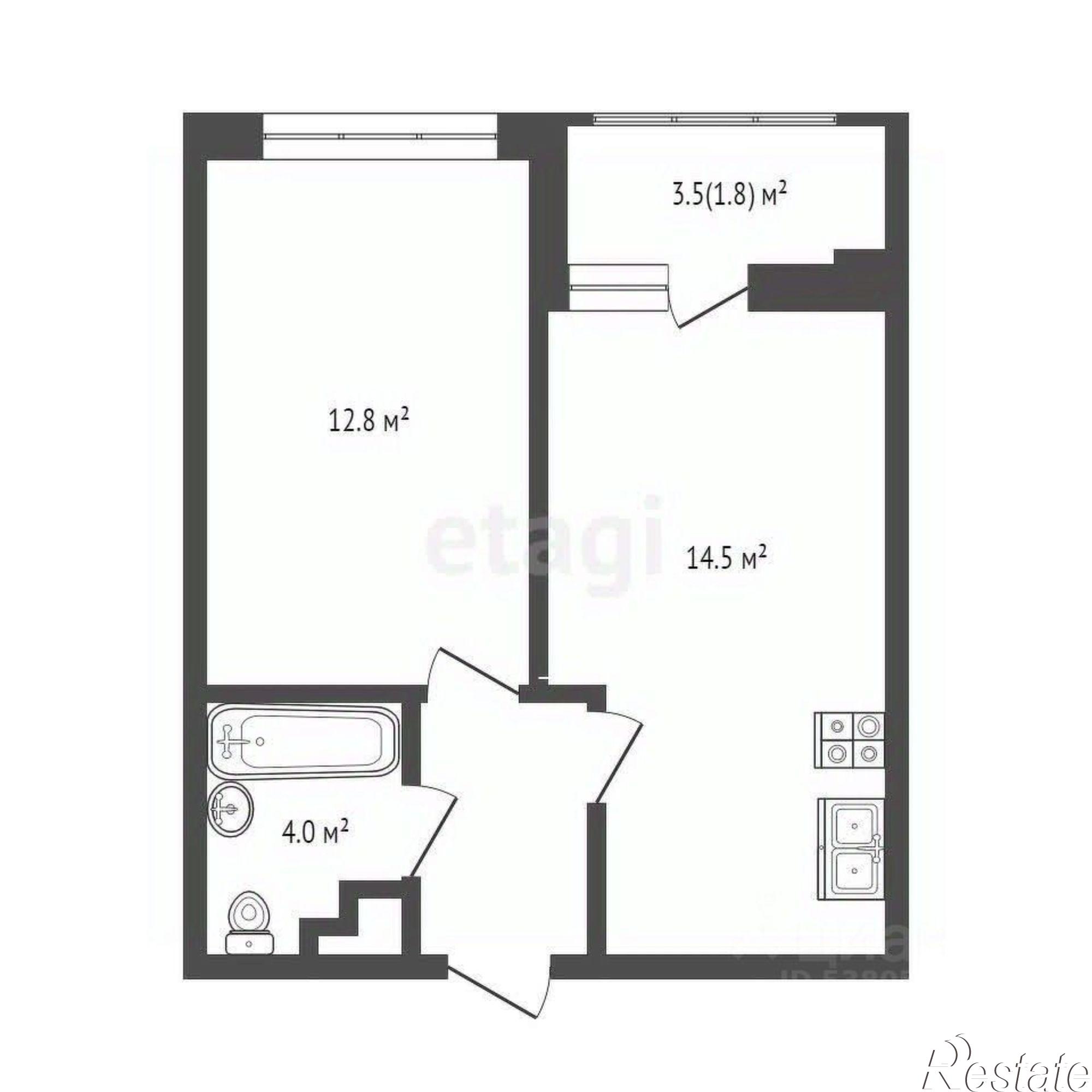 Купить квартиру за 5 300 000 рублей на улица Бориса Слюсаря, 23 с2