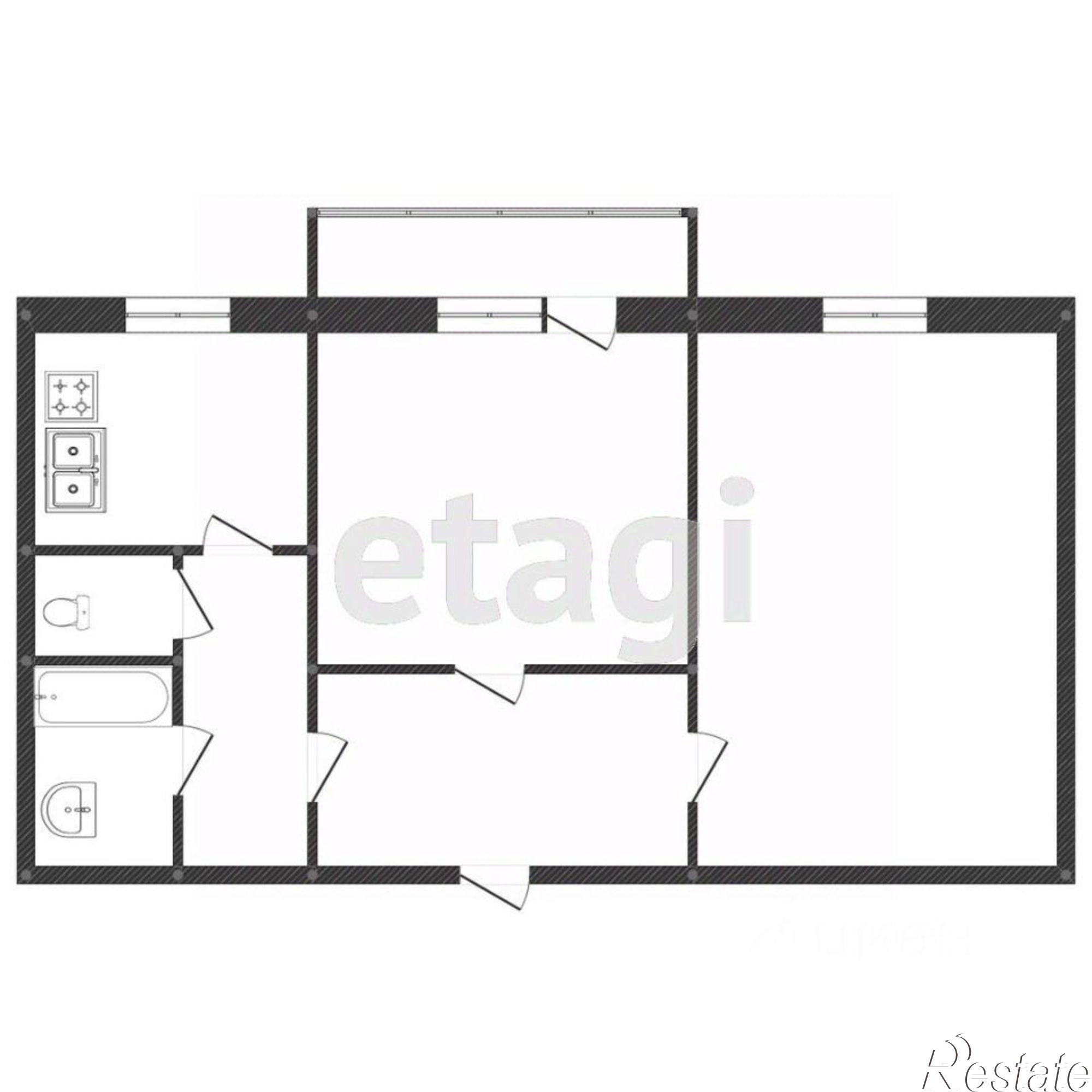 Купить квартиру за 6 100 000 рублей на Московская улица, 78