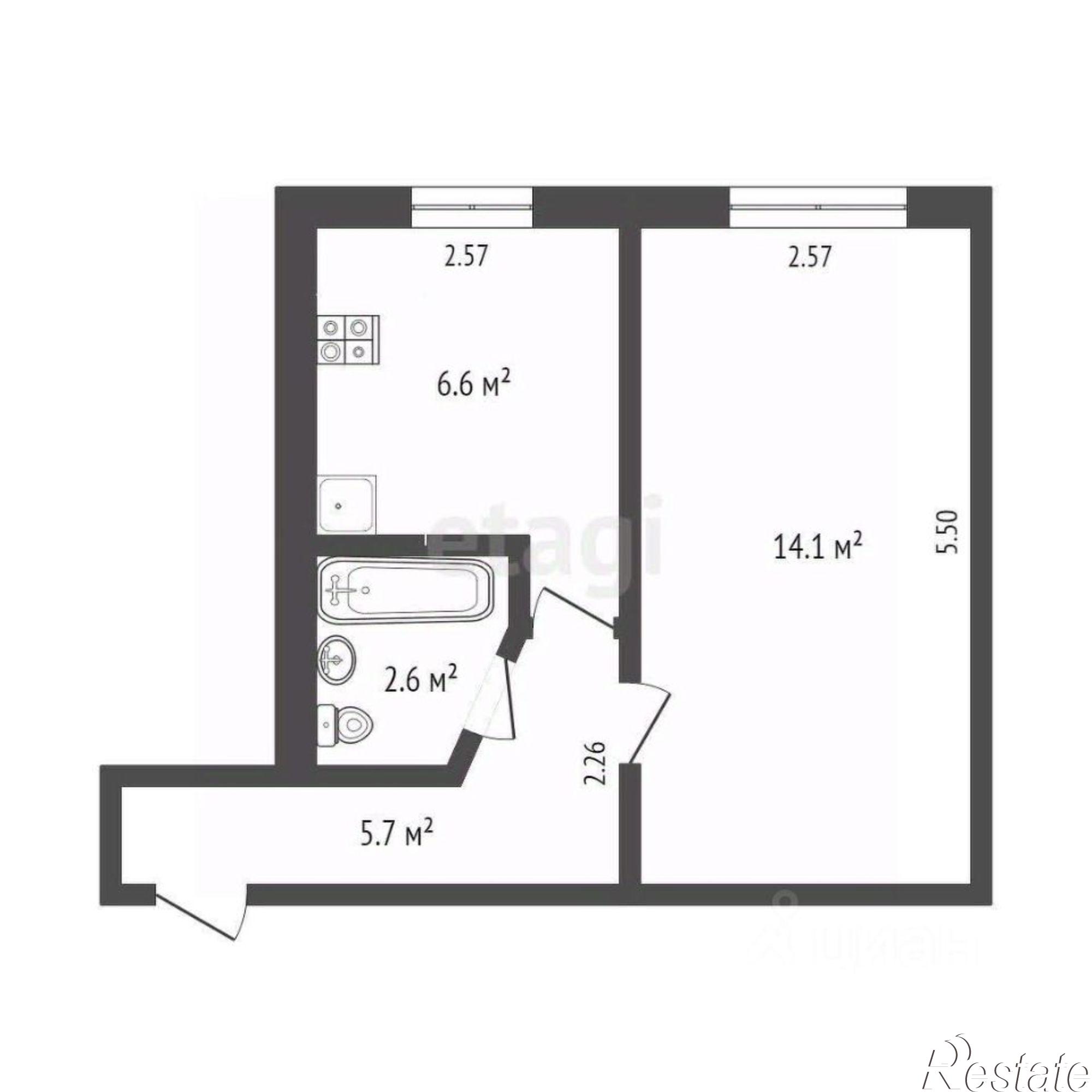 Купить квартиру за 4 100 000 рублей на переулок Журавлёва, 45/103