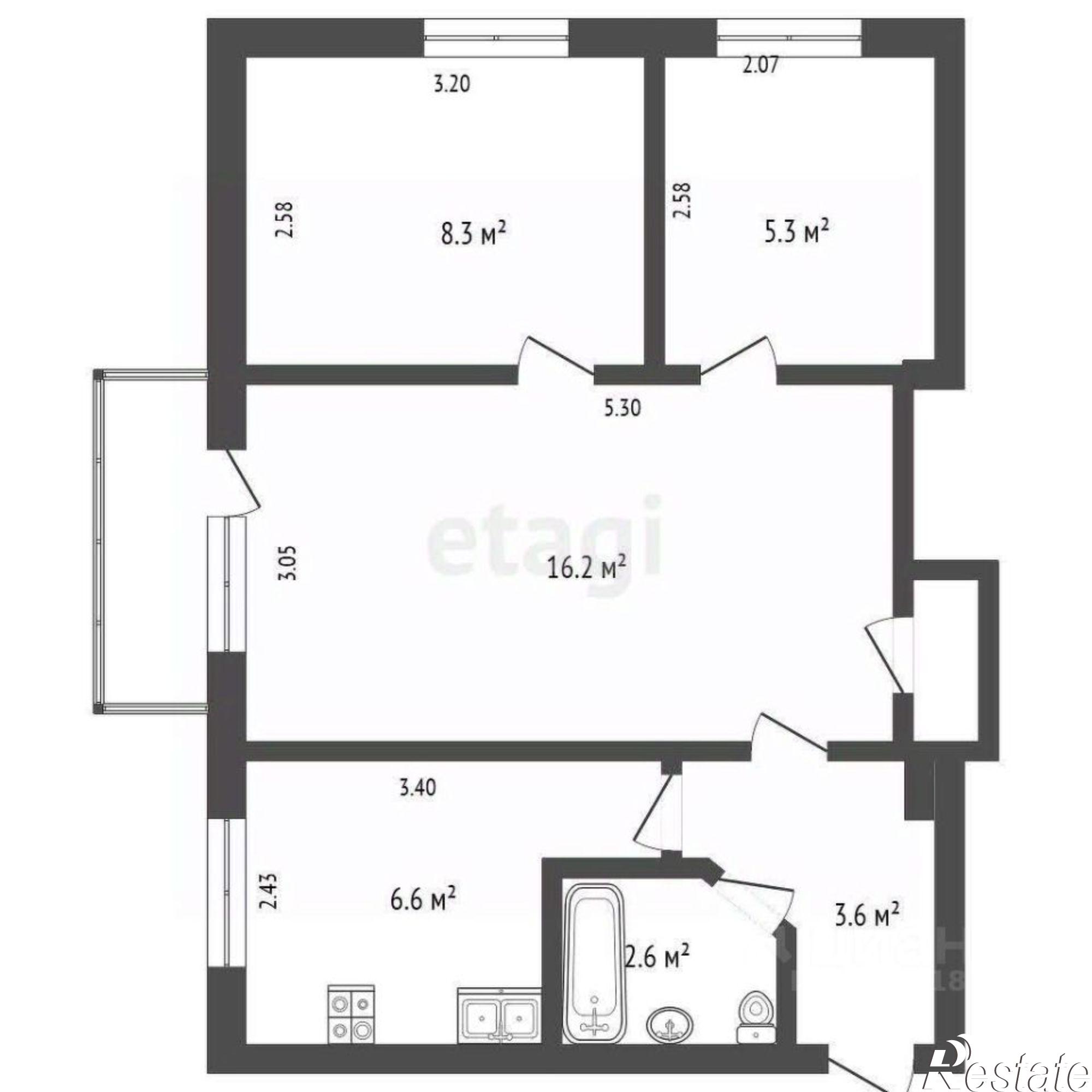 Купить квартиру за 3 800 000 рублей на Совхозная улица, 20