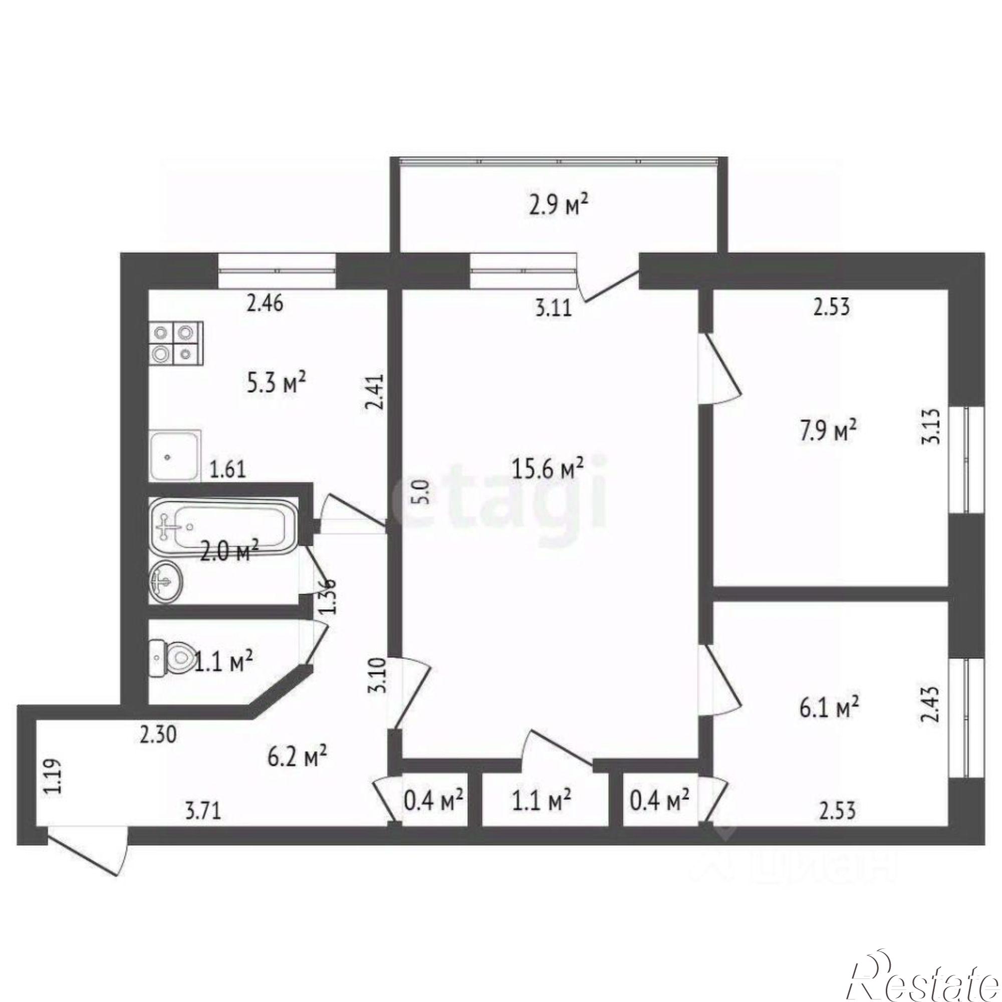Купить квартиру за 4 950 000 рублей на Коммунистический проспект, 23