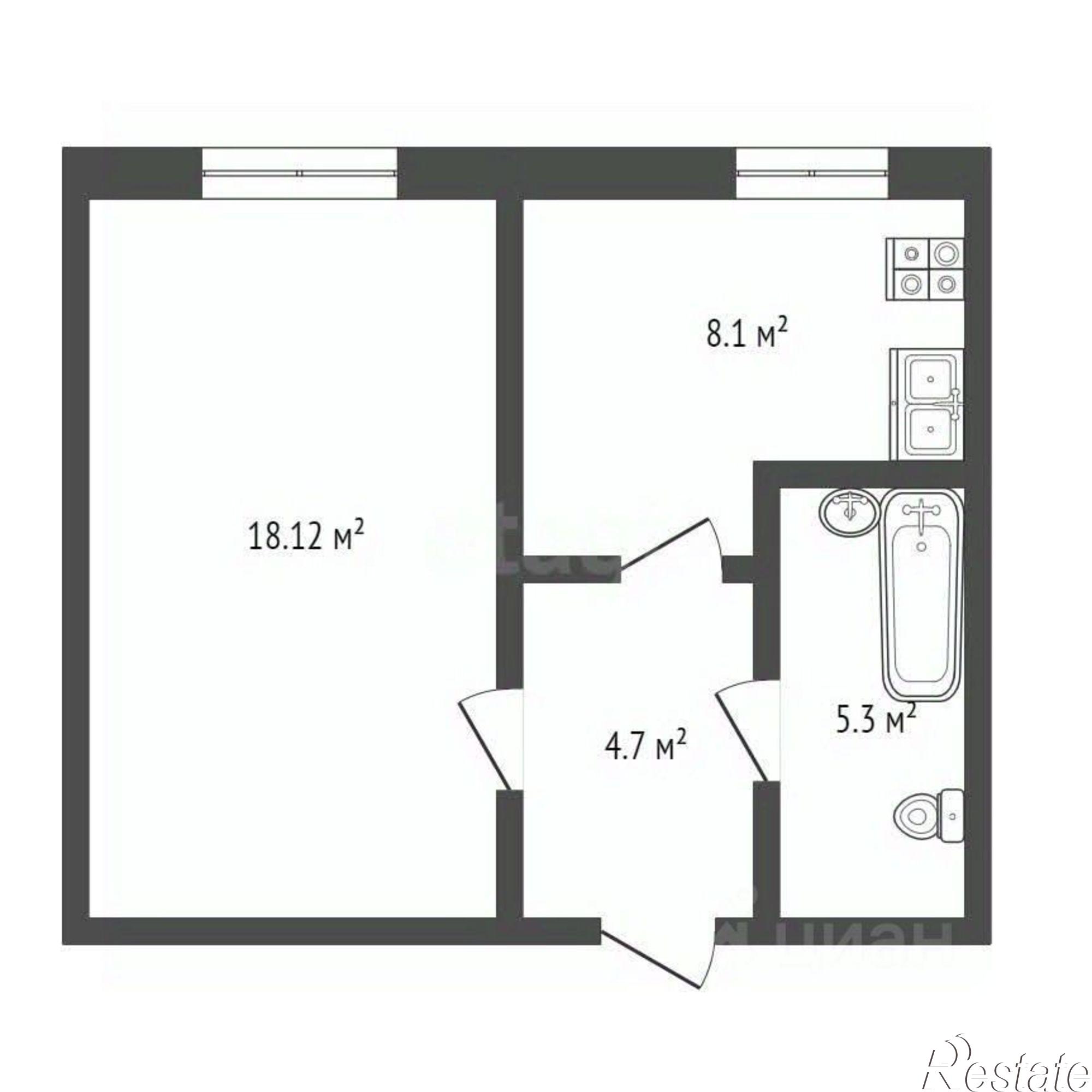 Купить квартиру за 6 000 000 рублей на Берберовская улица, 4