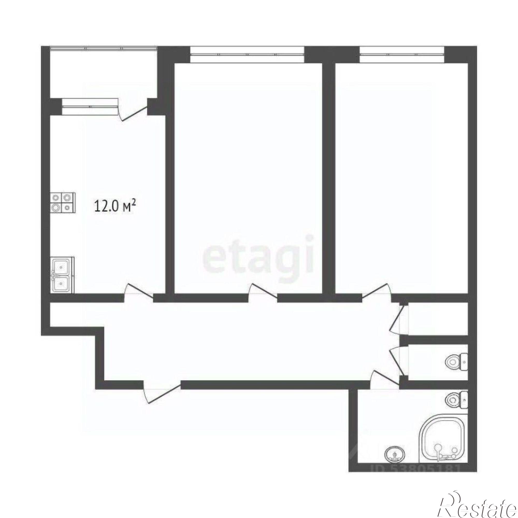 Купить квартиру за 14 500 000 рублей на Гвардейский переулок, 11/4