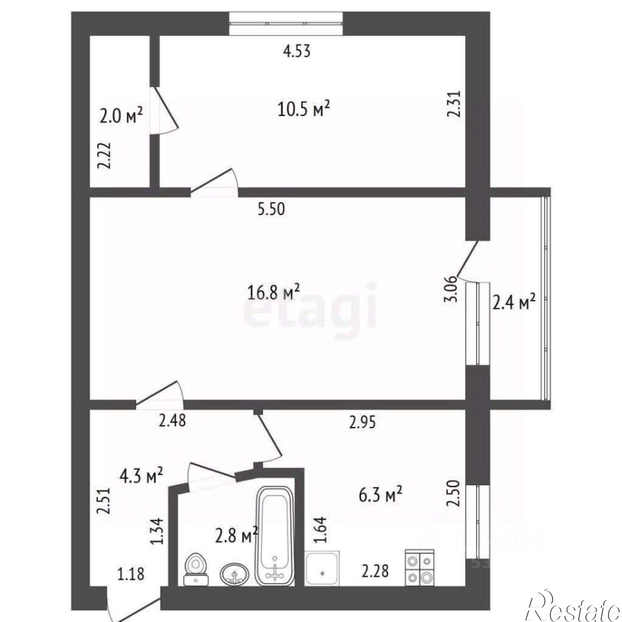Купить квартиру за 4 450 000 рублей на улица Ларина, 24