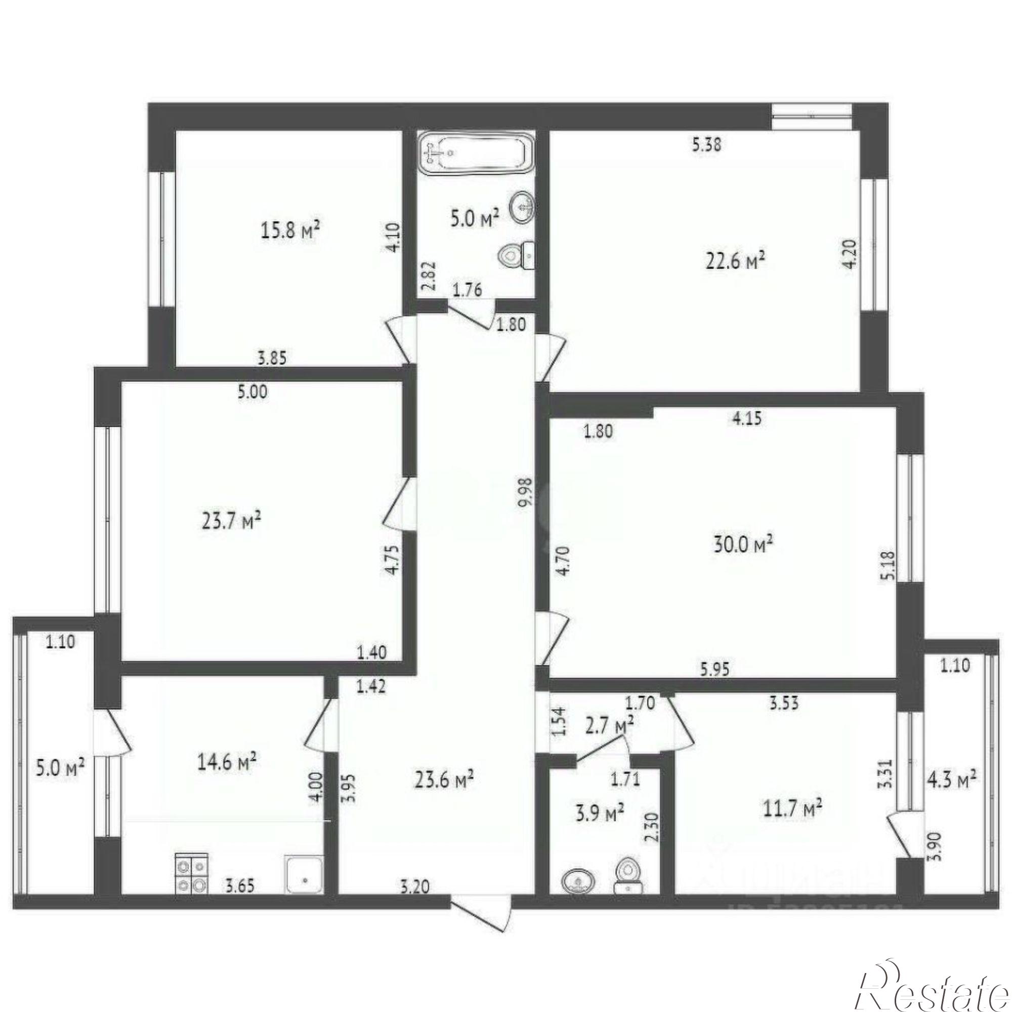 Купить квартиру за 18 500 000 рублей на улица Налбандяна, 92/24