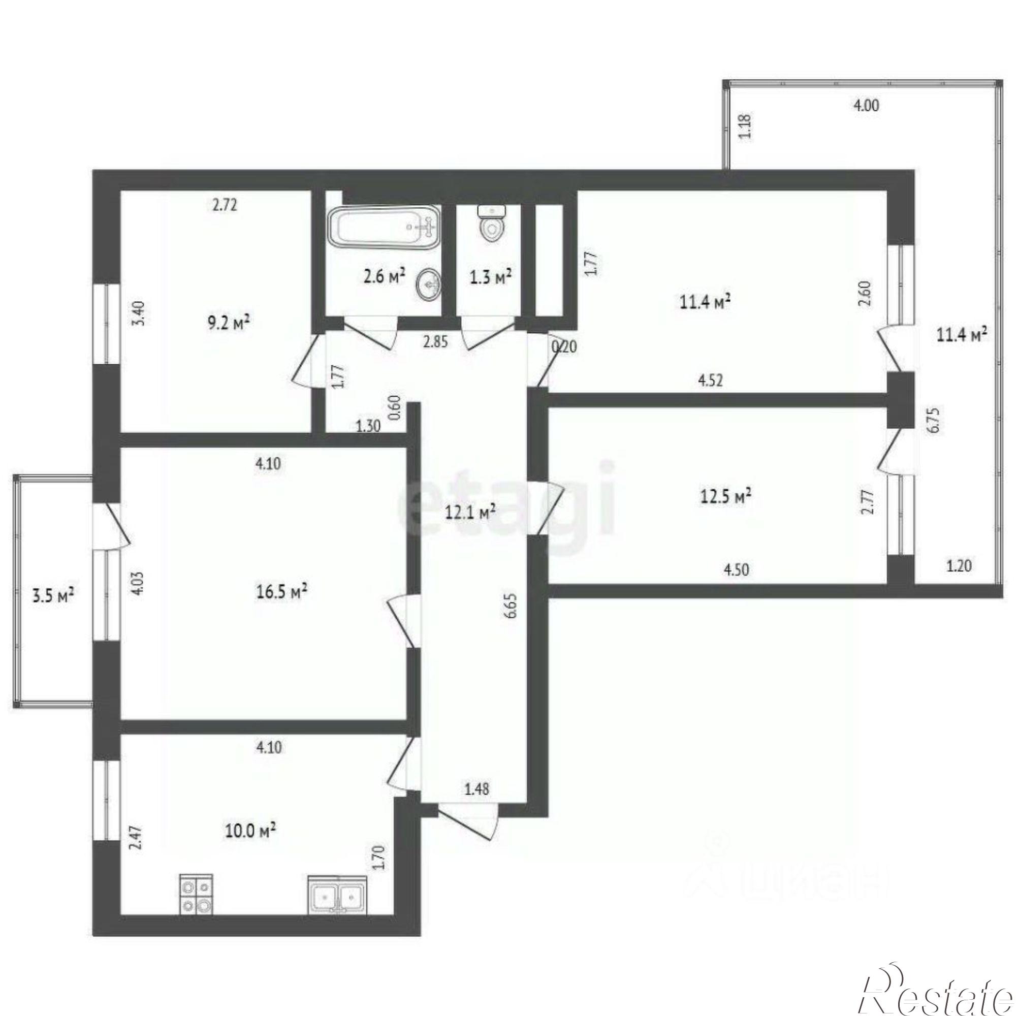 Купить квартиру за 15 700 000 рублей на улица Согласия, 21