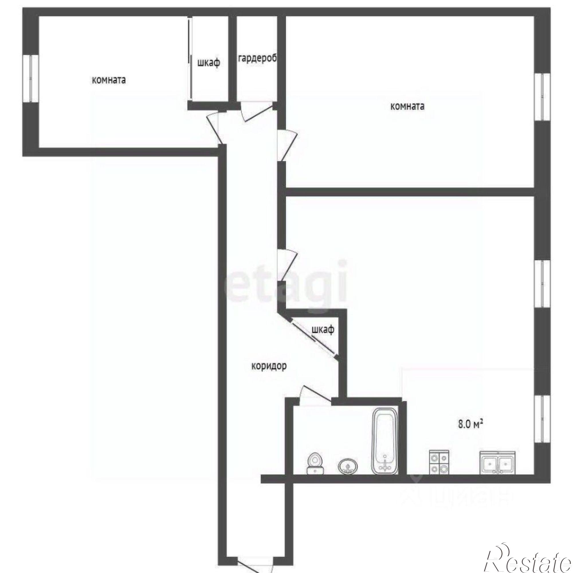 Купить квартиру за 5 990 000 рублей на проспект Стачки, 190