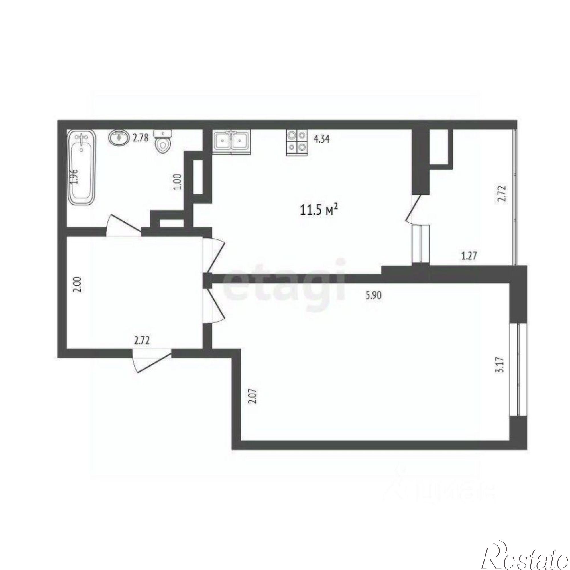 Купить квартиру за 5 900 000 рублей на улица Вересаева, 101/1 с1