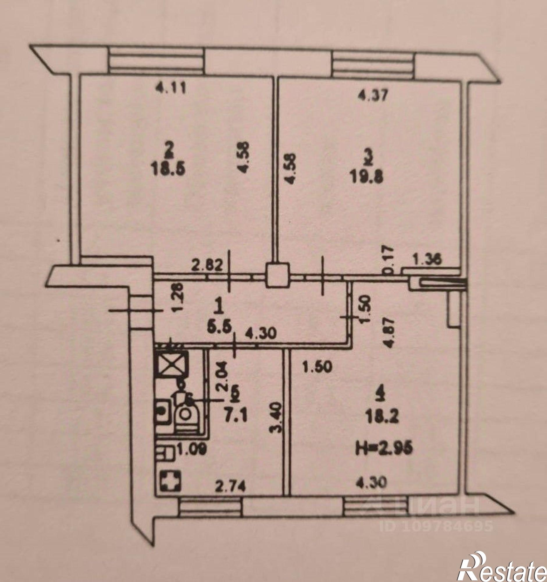 Купить квартиру за 5 300 000 рублей на улица Сеченова, 12