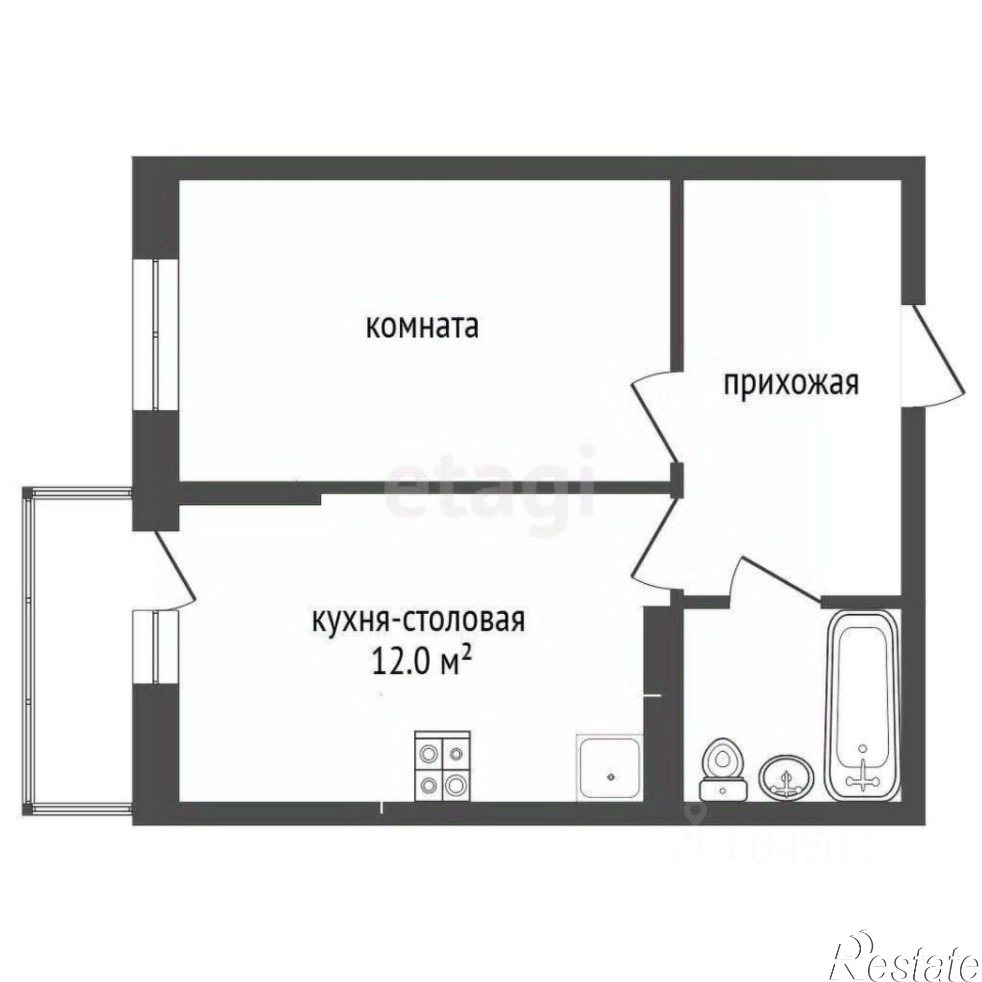 Купить квартиру за 5 900 000 рублей на улица Назарько, 4