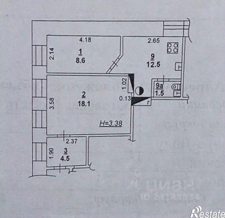 2-комн квартира Газетный пер, 68,  д. 68