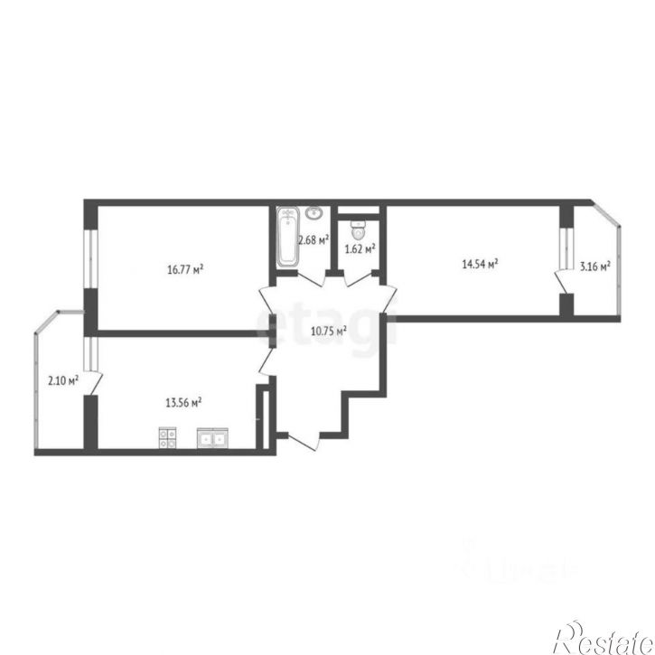 2-комн квартира ул 35-я линия, 83/75,  д. 83/75