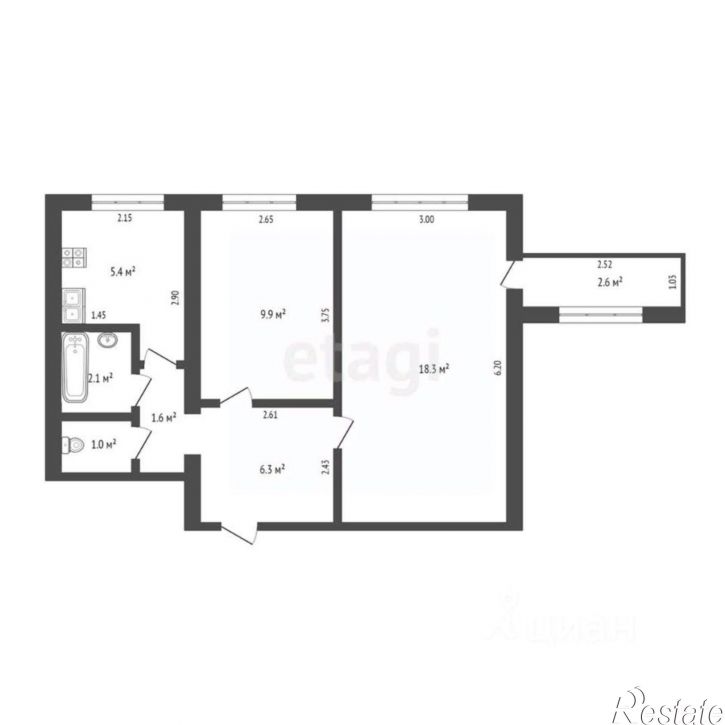 2-комн квартира проспект Соколова, 81 к1,  д. 81 к1