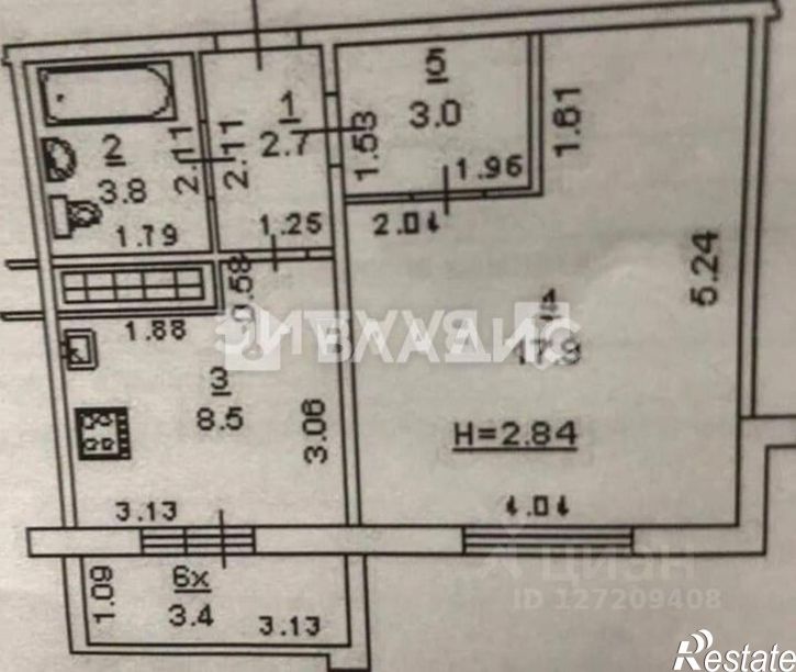 1-комн квартира проспект Маршала Жукова, 36,  д. 36